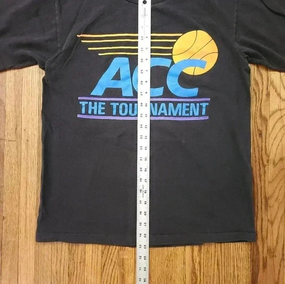 ACC Vintage 90s Tshirt Size Large The Tournament  Black - Picture 3 of 5